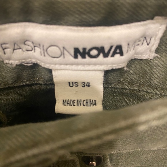 Men’s Olive Fashion Nova Chino’s - Picture 3 of 3